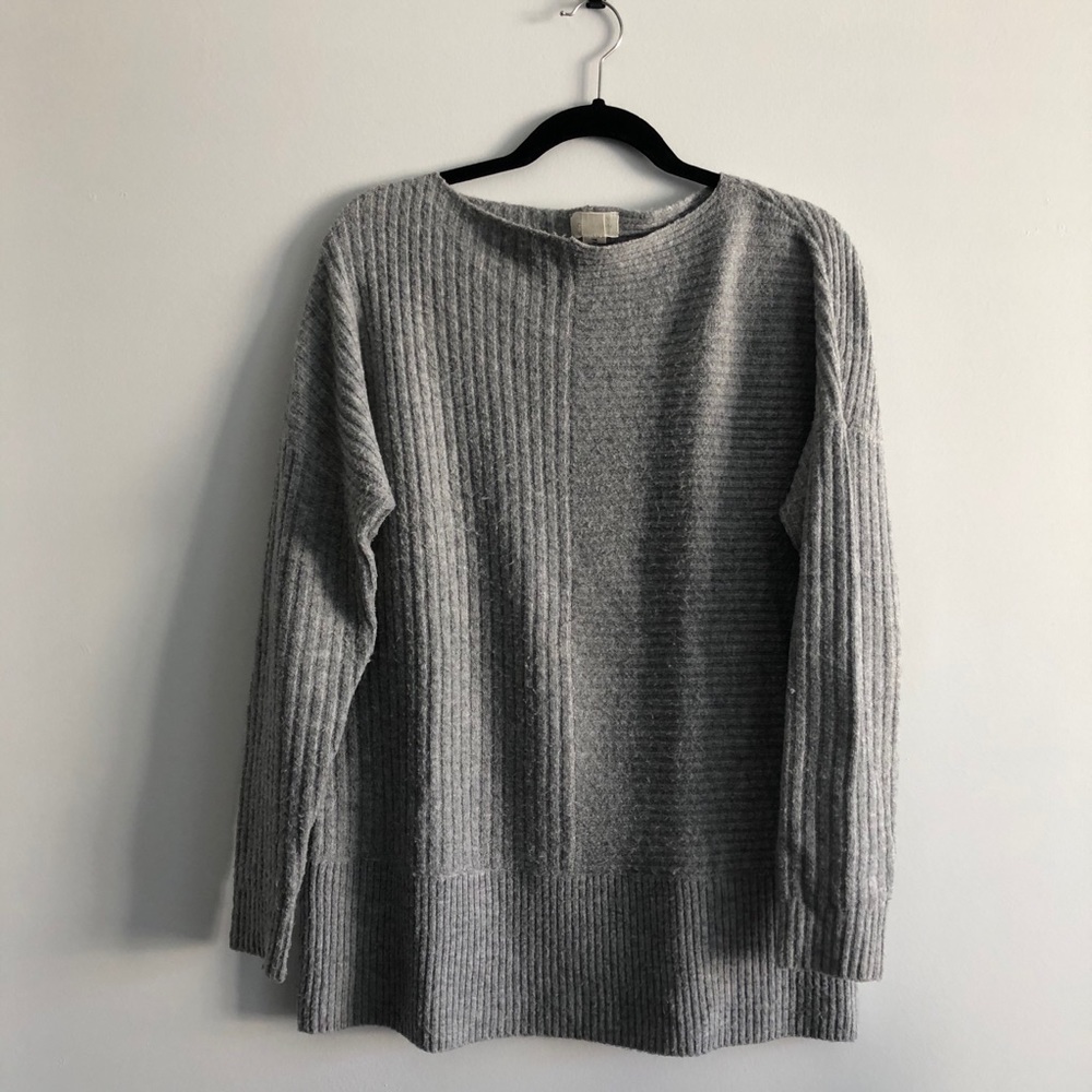 Grey Caslon Tunic Sweater